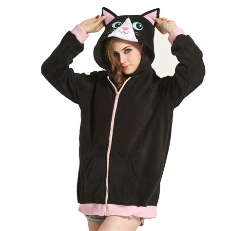 Women Hoodies With Ears Panda Pocket Hoodie Men Hoodie Sweatshirts