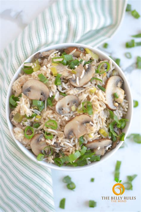 Instant Pot Mushroom Rice Pilaf Recipe TheBellyRulesTheMind