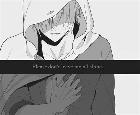 Alone Anime Boy And Black And White Image Manga