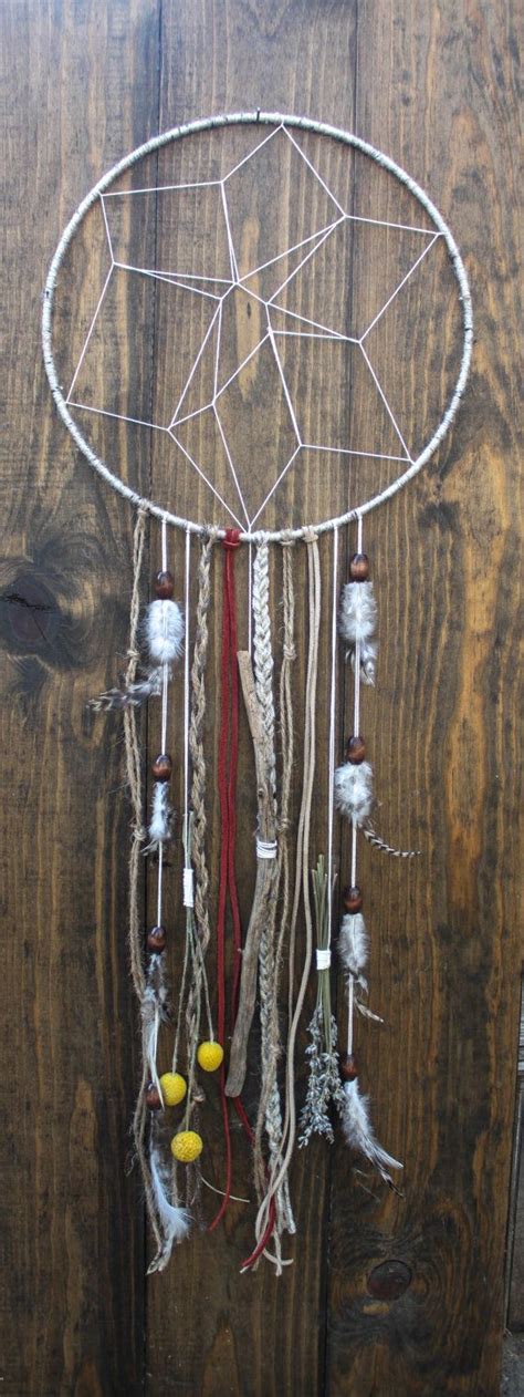 Nature Dream Catcher With Dried Crespedia And Lavendar Dream Catcher