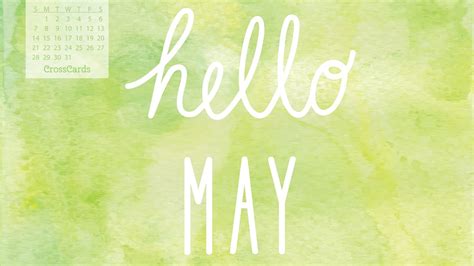May 2017 Hello May Desktop Calendar Free May Wallpaper
