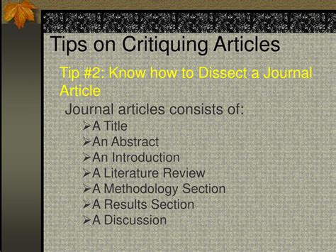 / 26+ research paper examples. PPT - Tips on Critiquing Articles PowerPoint Presentation, free download - ID:176510