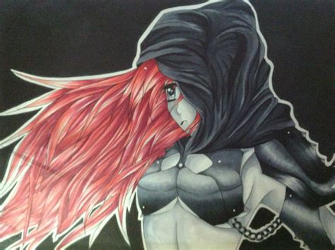 Black And White Anime With Red Hair By Animereddy On Deviantart