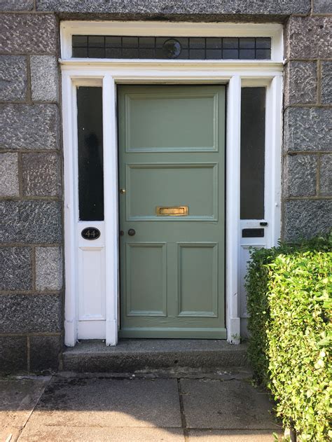 Front Door Painted In Dulux Green Glade House Entrance Doors Brick