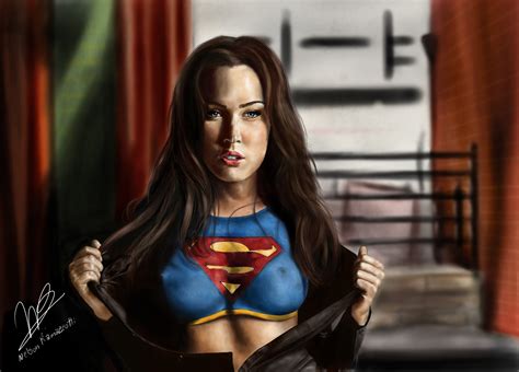 Super Girl Portrait Megan Fox By Nelson Ramazzotti On Deviantart