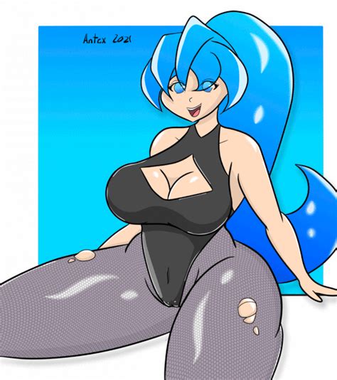 Rule 34 1girls 2021 Animated Antex Ass Bare Shoulders Big Ass Big Breasts Blue Eyes Blue Hair