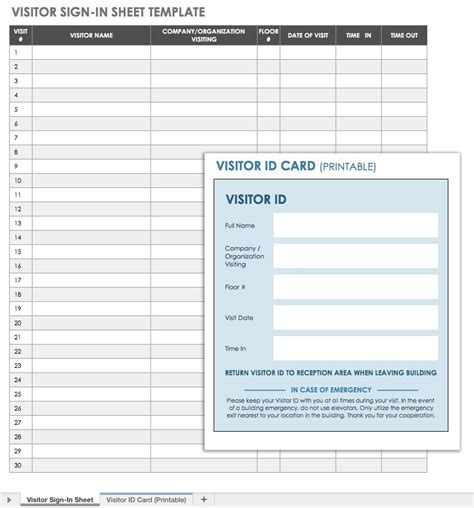 Children S Church Sign In Sheet Template