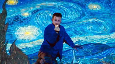 The Starry Night Live Immersive Projection Performance Youtube