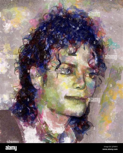 Painting Portret Michael Joseph Jackson 1958 2009 Los Angeles