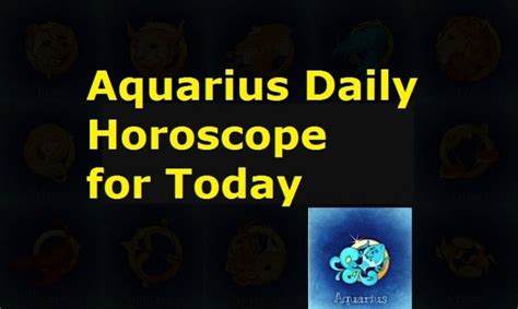 Aquarius Daily Horoscope Todays Horoscope Free Aquarius Predictions