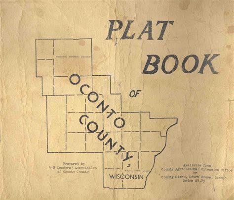1955 Oconto County Plat Book