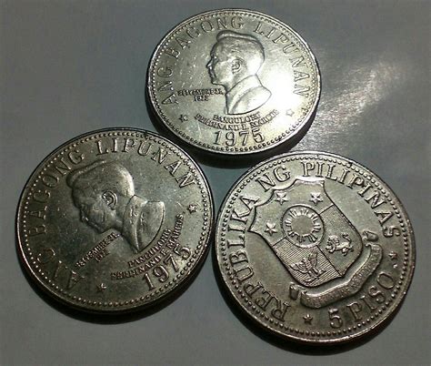 1975 Philippines 5 Peso Coins Coins Personalized Items Marcus