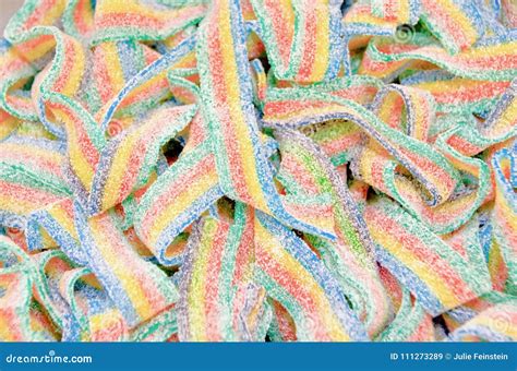 Rainbow Ribbon Candy Stock Image Image Of Stripe Strips 111273289