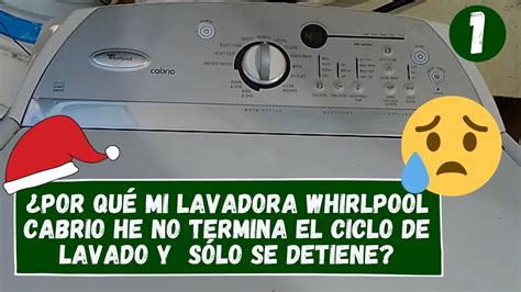 lavadora Whirlpool Cabrio Código de falla F51 no termina el ciclo de