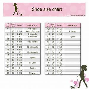 Kid S Shoe Size Chart Urban Mommies Shoe Size Chart Kids Baby Shoe