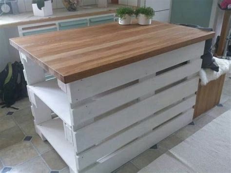 Pallet Kitchen Island Plans Things In The Kitchen