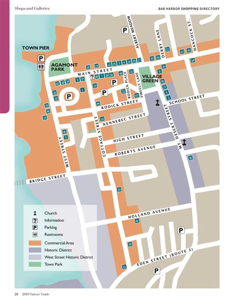 Bar Harbor Parking Map