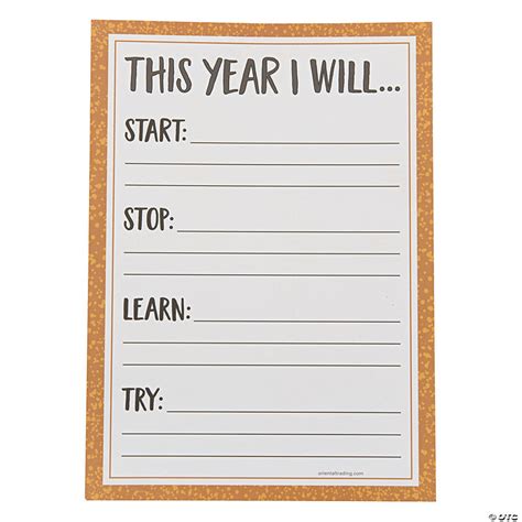 What's your new year's resolution? New Years Resolution Cards | Oriental Trading