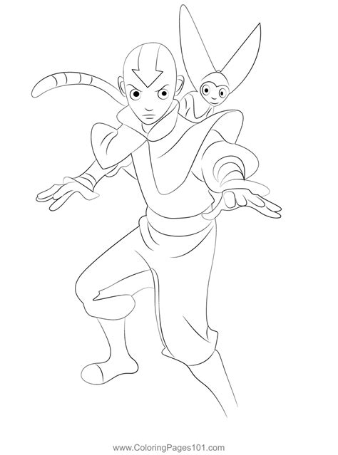 How To Draw Momo From Avatar The Last Airbender Printable Step By Step