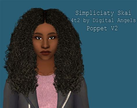 Sims 4 Big Wavy Hair Maxis Match Associatesdast