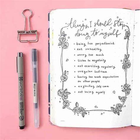 25 Inspirational Self Care Bullet Journal Page Ideas Masha Plans
