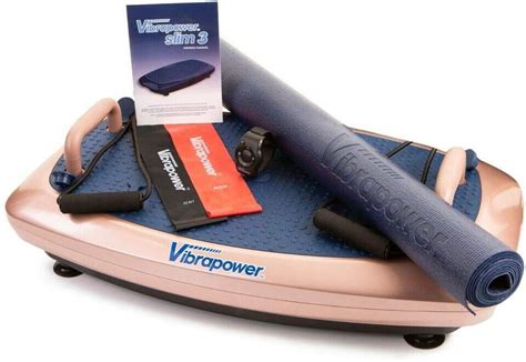 Brand New Vibrapower Slim With Equipment Mat Resistance Bands Wrist