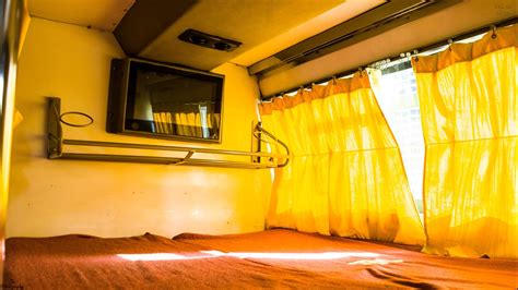 Interiors Of Ashok Leyland Ac Sleeper Bus Of Vrl Travels Youtube