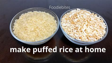 How To Make Puffed Rice At Home Semi Brown Puffed Rice Without Oil