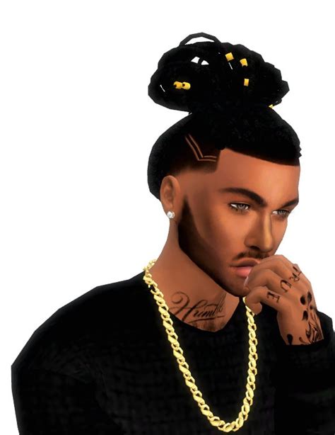 Sims 4 Black Male Hair Cc Caption Simple