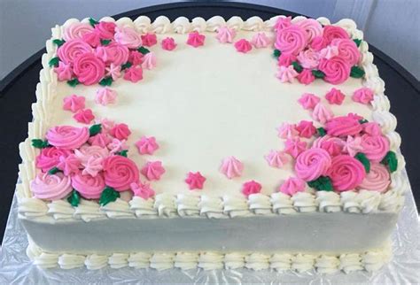 Slab Rectangle Classic Buttercream Cakes Eat My Sweets Bakery