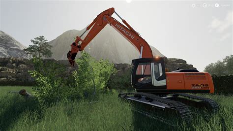 Mod Ripper R115 For Hitachi Excavator V10 Farming Simulator 22 Mod