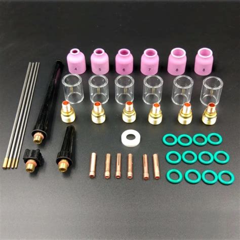 Pcs Set Tig Welding Torch Nozzle Cup Wl Tungsten Gas Lens Kit