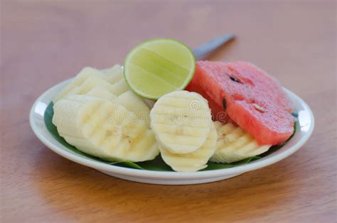 Fresh Fruits Stock Photo Image Of Watermelon Ripe Banana 35918916