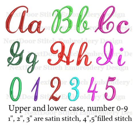 Wedding Script Font Embroidery Design Curly Alphabet Set Etsy