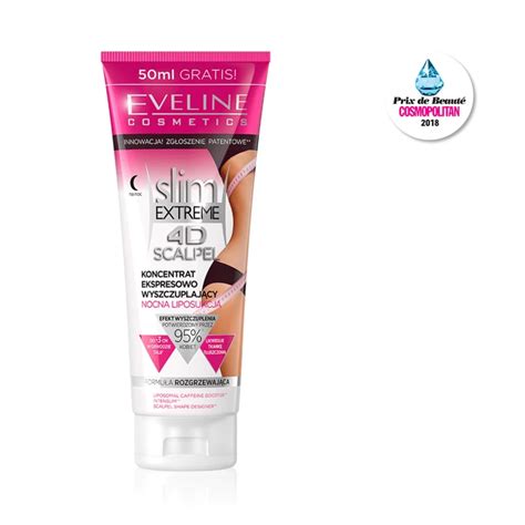 eveline slim extreme 4d scalpel express slimming concentrate night liposuction 1×250 ml sérum