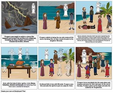 Shakespeare The Tempest Act 1 Storyboard By Floraw Jcd
