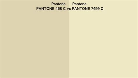 Pantone 468 C Vs Pantone 7499 C Side By Side Comparison