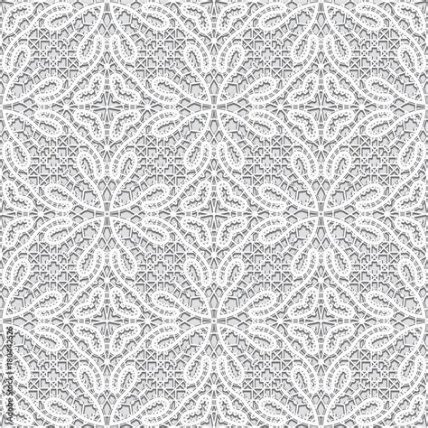 Lace Fabric Texture Seamless Pattern Stock Vector Adobe Stock