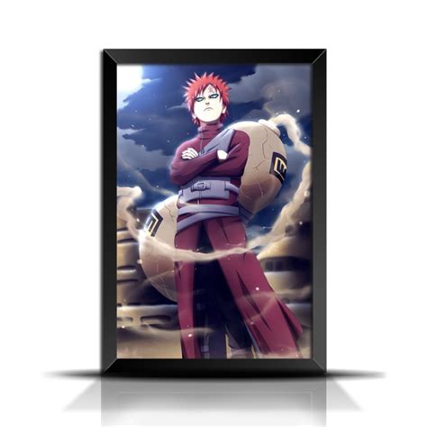 Quadro Poster Anime Naruto Gaara Mod 4 Ga145 Elo7