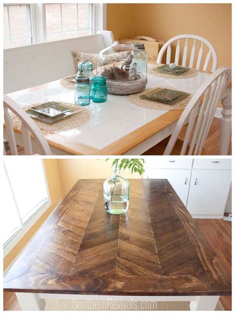 When customers are looking at new kitchen countertop materials, we are often asked two questions: Tile Top Table Makeover | Updating a Tile Top Table with ...