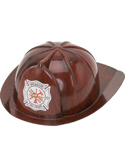Jacobson Hat Childs Brushed Red Fireman Firefighter Chief Hat Costume