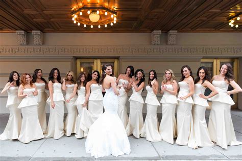 How To Have Your Bridesmaids In White Dresses Without Losing The