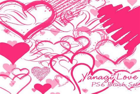 500 Free Heart Photoshop Brushes For Valentines Day Photoshop