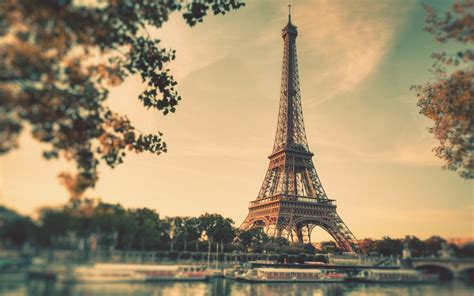 Depth Of Field Cityscape France Eiffel Tower Paris Hd Wallpaper