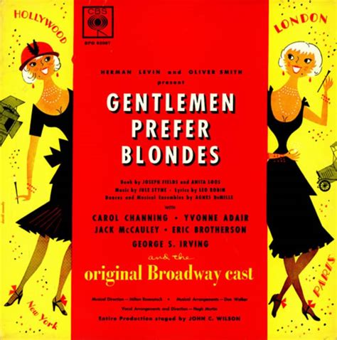 Original Cast Recording Gentlemen Prefer Blondes Music