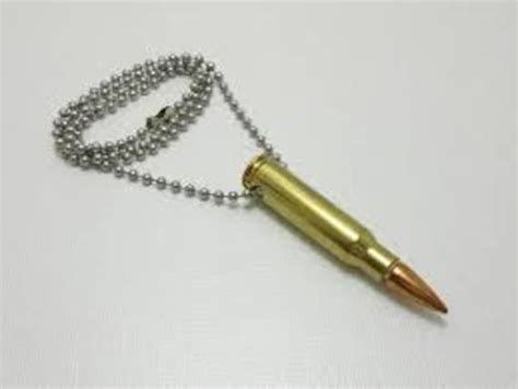 Bullet Necklace In 308243 Or 223 Calibre Etsy