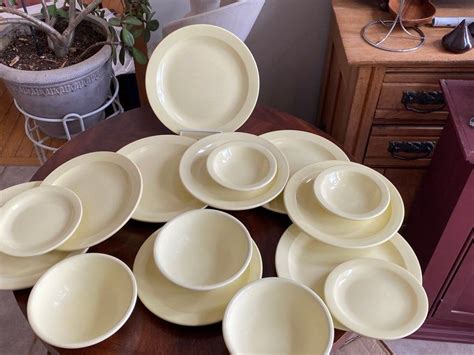 Vintage Boonton Ware Sunny Yellow Variety Of Dishes And Etsy In Yellow Dishes Small