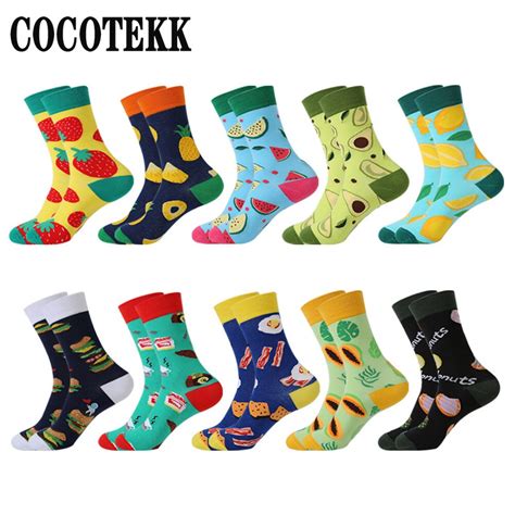 Cotton Crew Socks Women Socks Cotton Crew Fashion Cartoon Pattern Casual Aliexpress