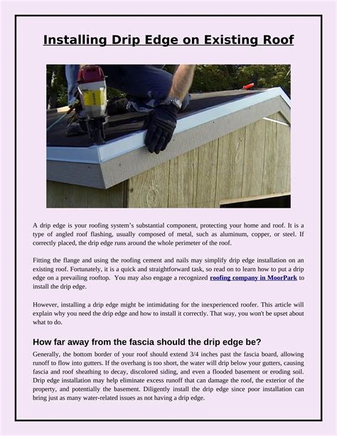 How To Install Drip Edge On Roof By Complete Roofing Issuu