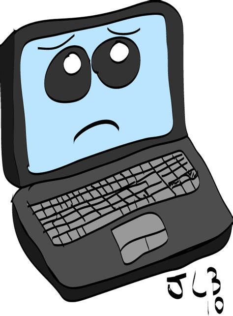 Computer Clipart Cartoon Computer Cartoon Transparent